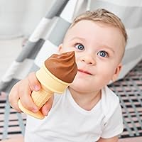 Vista 3 de Smily Mia ICY Bite - Mordedor para alimentos y congeladores para frutas, para alivio de enfriamiento del bebé, alimentador de silicona sin BPA