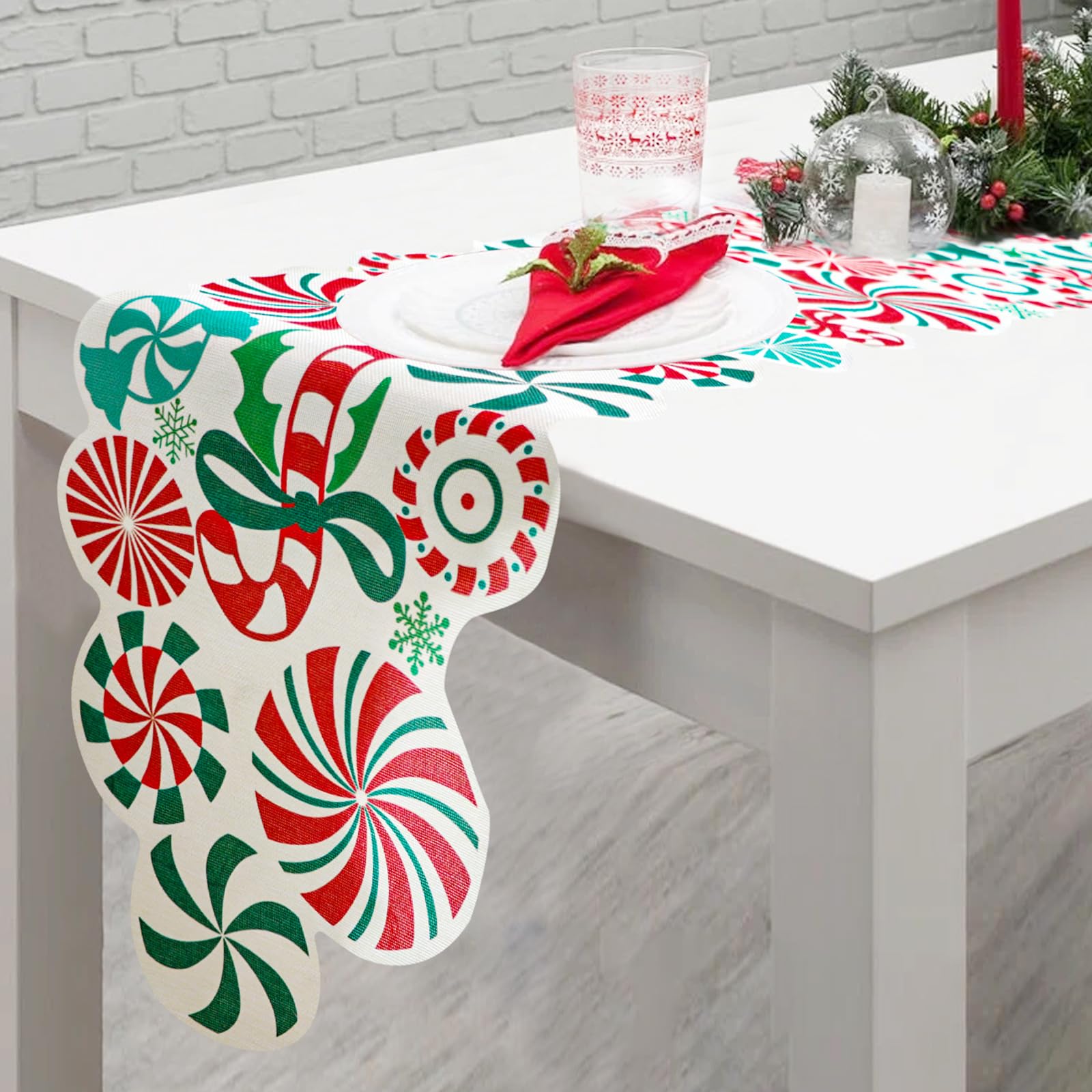 Amazon.com: FOIMAS Christmas Candy Table Runner,71x13 Inches Candy