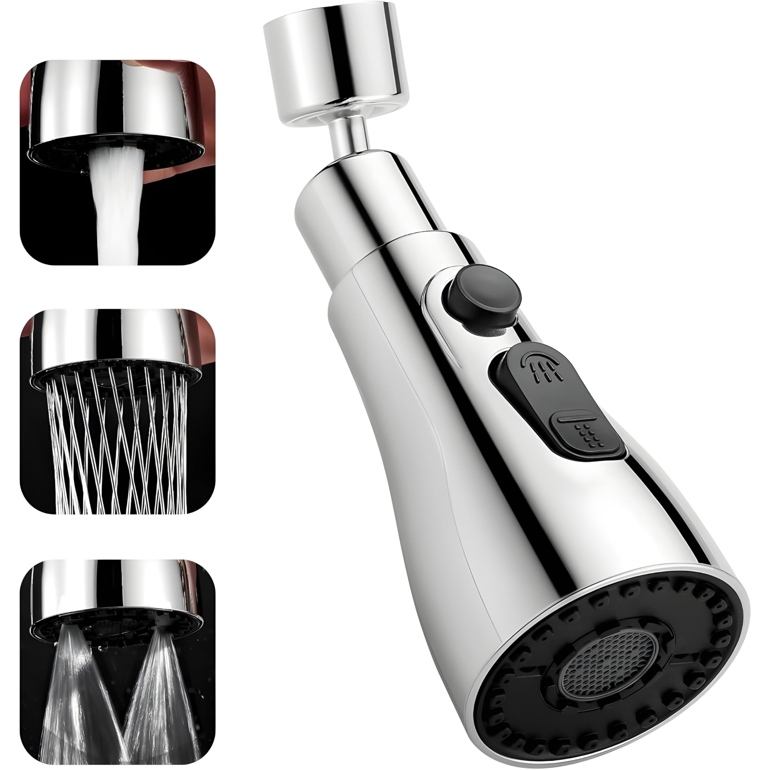 JETLAG Tap Extender for Kitchen Sink, 3-in-1 Kitchen Sink Tap with 360 Swivelling Waterfall Faucet and Pull Down Sprayer, Multifunctional Kitchen Tap (B0DC44ZN24) Amazon Price History, Amazon Price Tracker