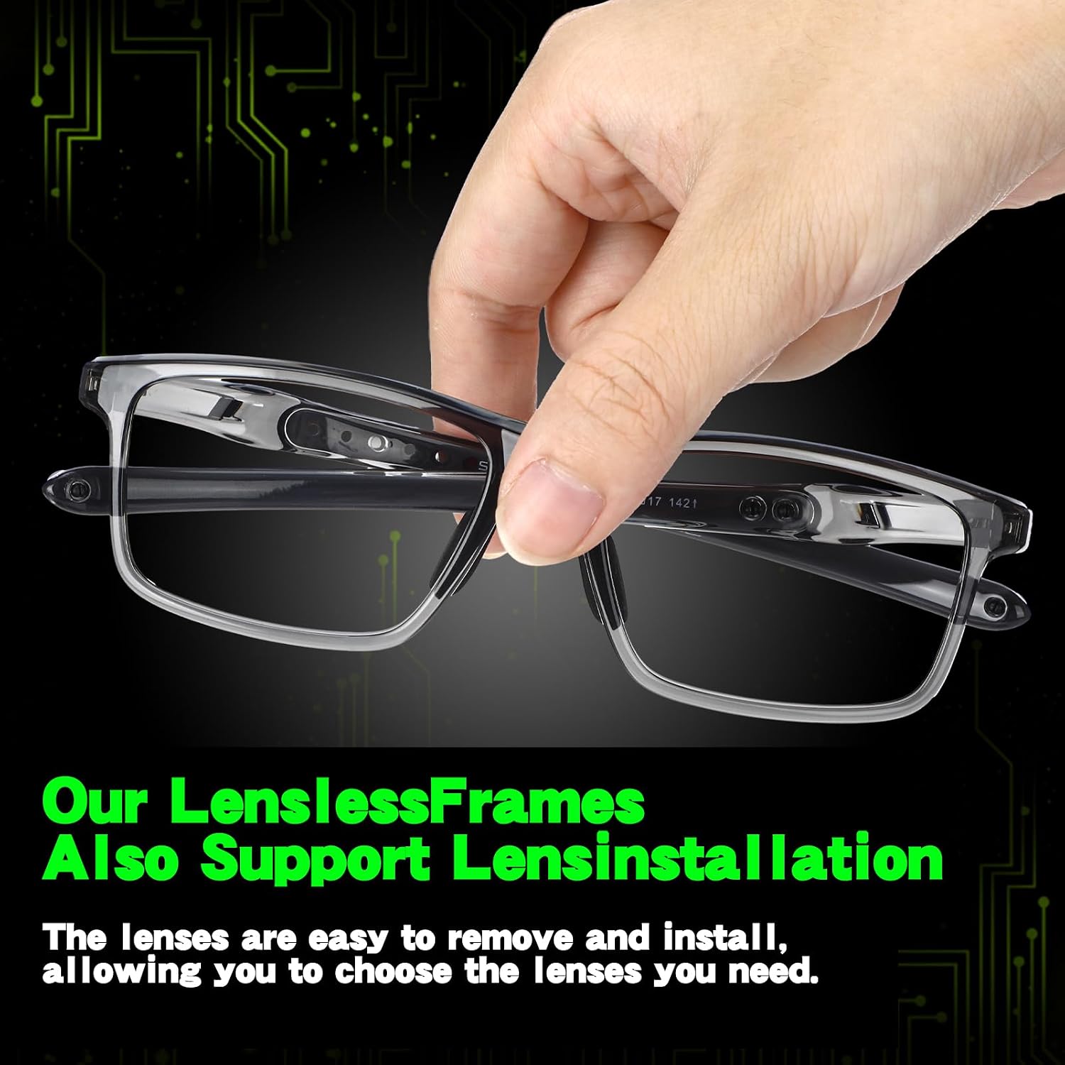 1 Set Lensless Protective Glasses with Travel Case, Sport Goggles Compatible with Pickleball Eye Protection Goggles Lightweight No Lens Eyewear for All Outdoor Sports