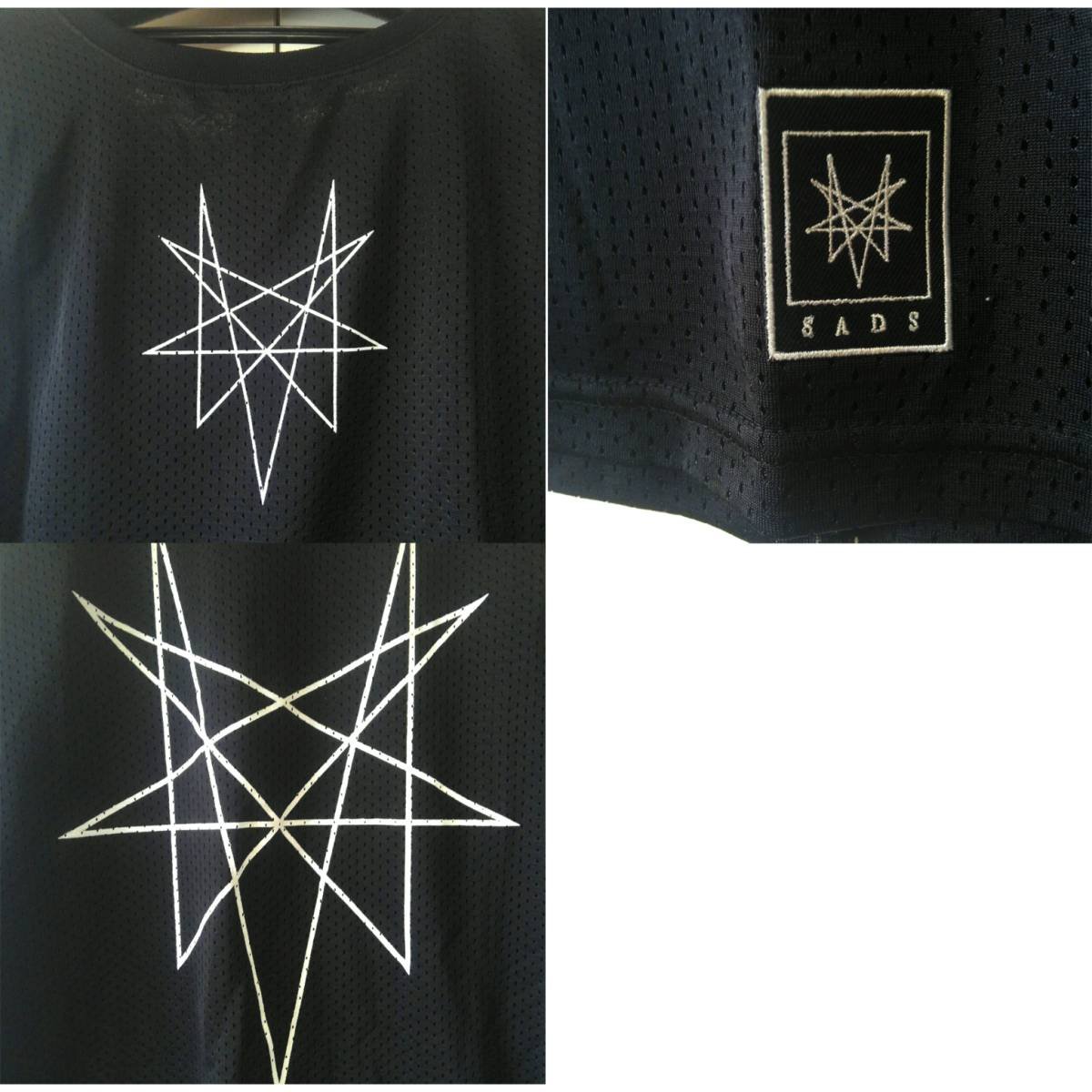 Amazon.co.jp: ブラック XL 黒夢 清春 SADS NONAGRAM メッシュ 厚手