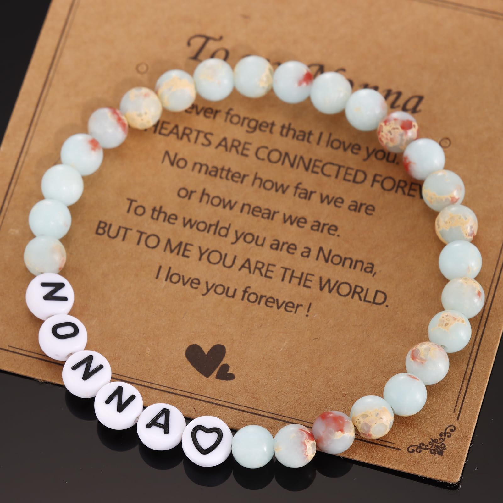 Kivosliviz Nonna Gifts for Birthday Women Grandma from Grandkids Nonnas Jewelry Best Nonna Bracelet