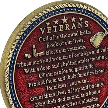 US Military Veteran Challenge Coin to Honor The US Veterans