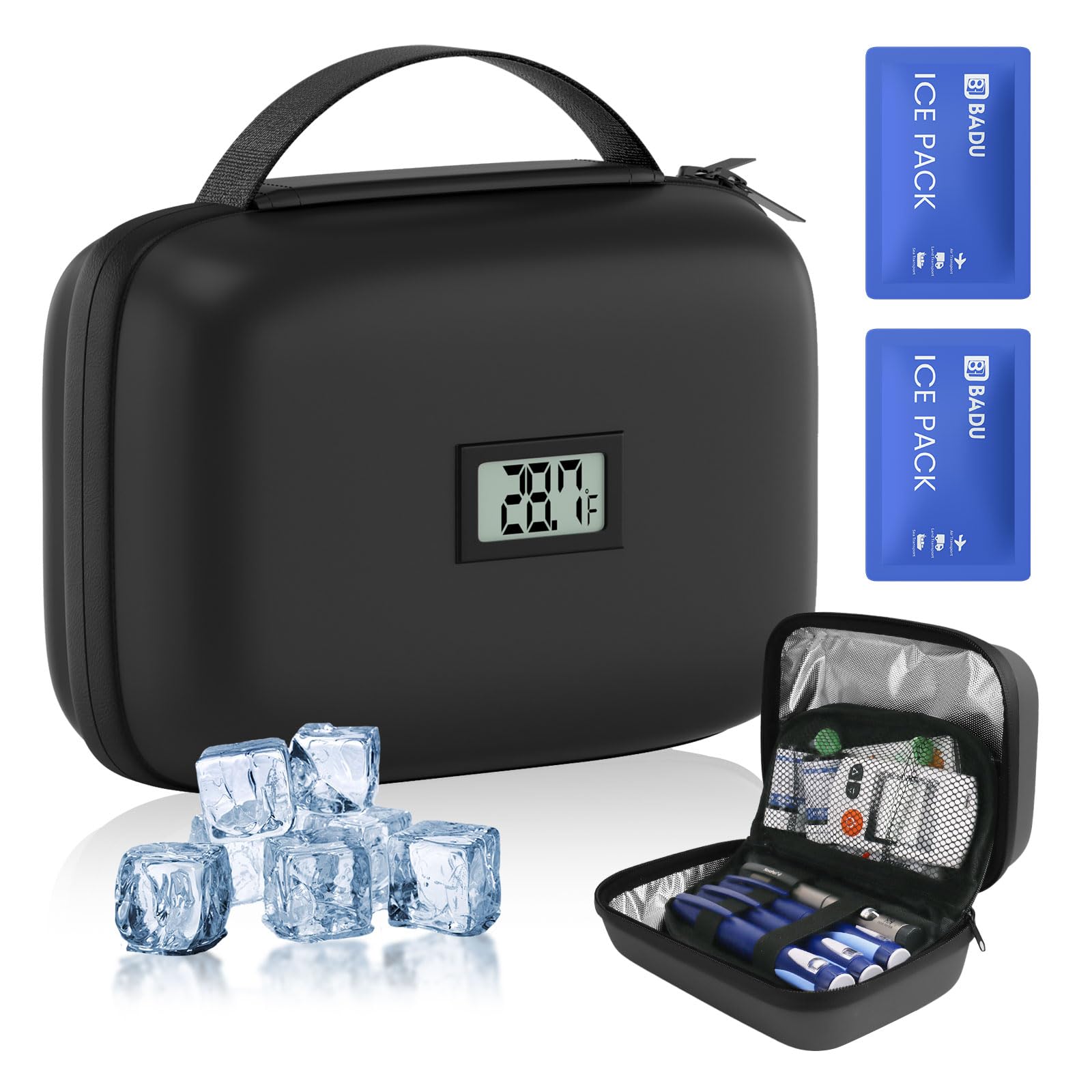 Amazon.com: xinjue Insulin Cooler Travel Case with Temperature