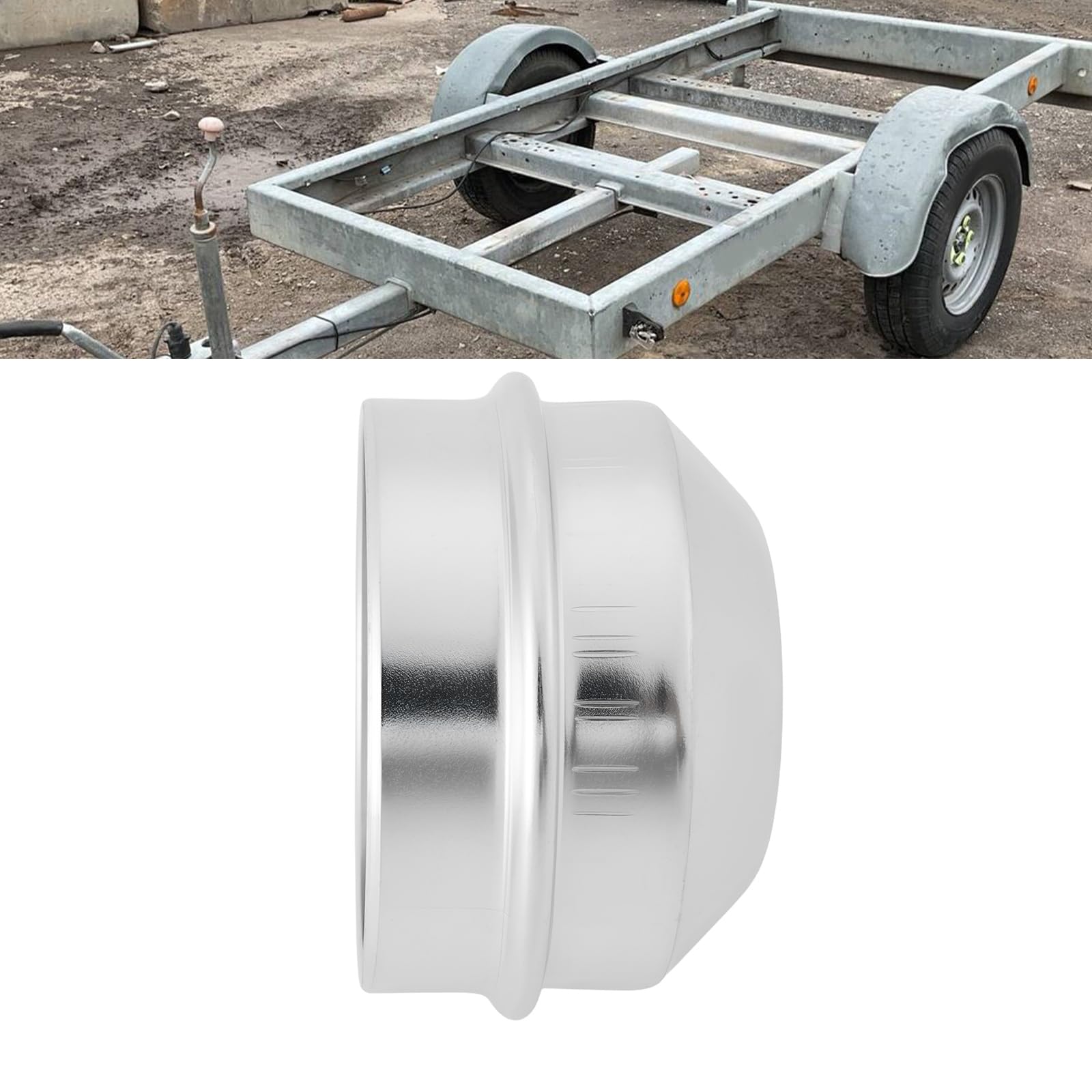 Lot de 4 Cache-moyeux de Roue de Remorque 47 Mm Compatible avec Avonride Moyeux à Tambour de La Série ACEF