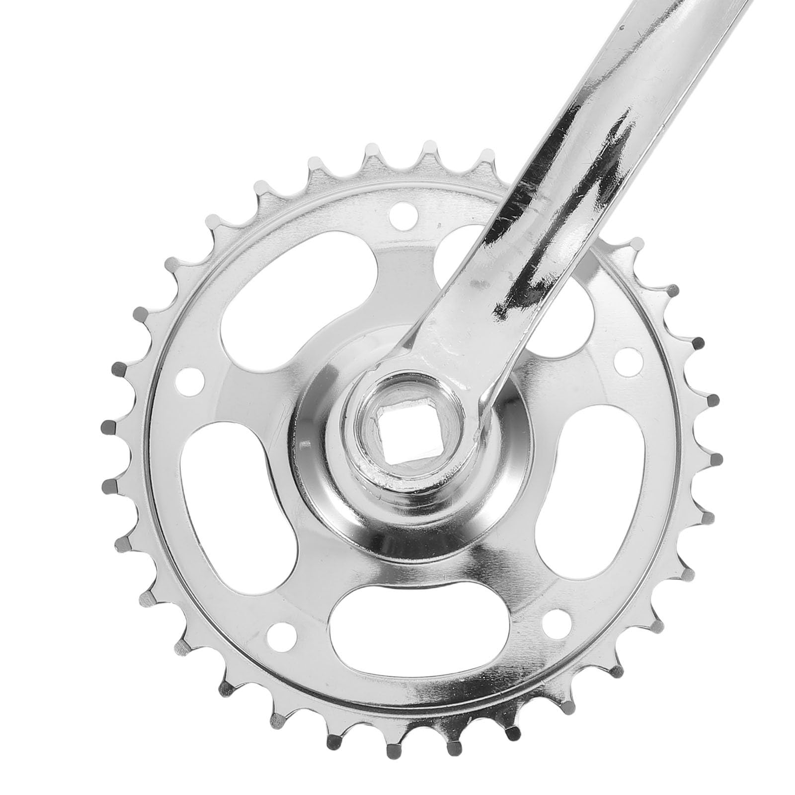 Gatuida 2 Set di guarnitura per Mountain Bike: Set di pedivelle universali per Bicicletta, guarnitura conica Quadrata di Ricambio da 32 Denti per Mountain Bike e Biciclette da Strada