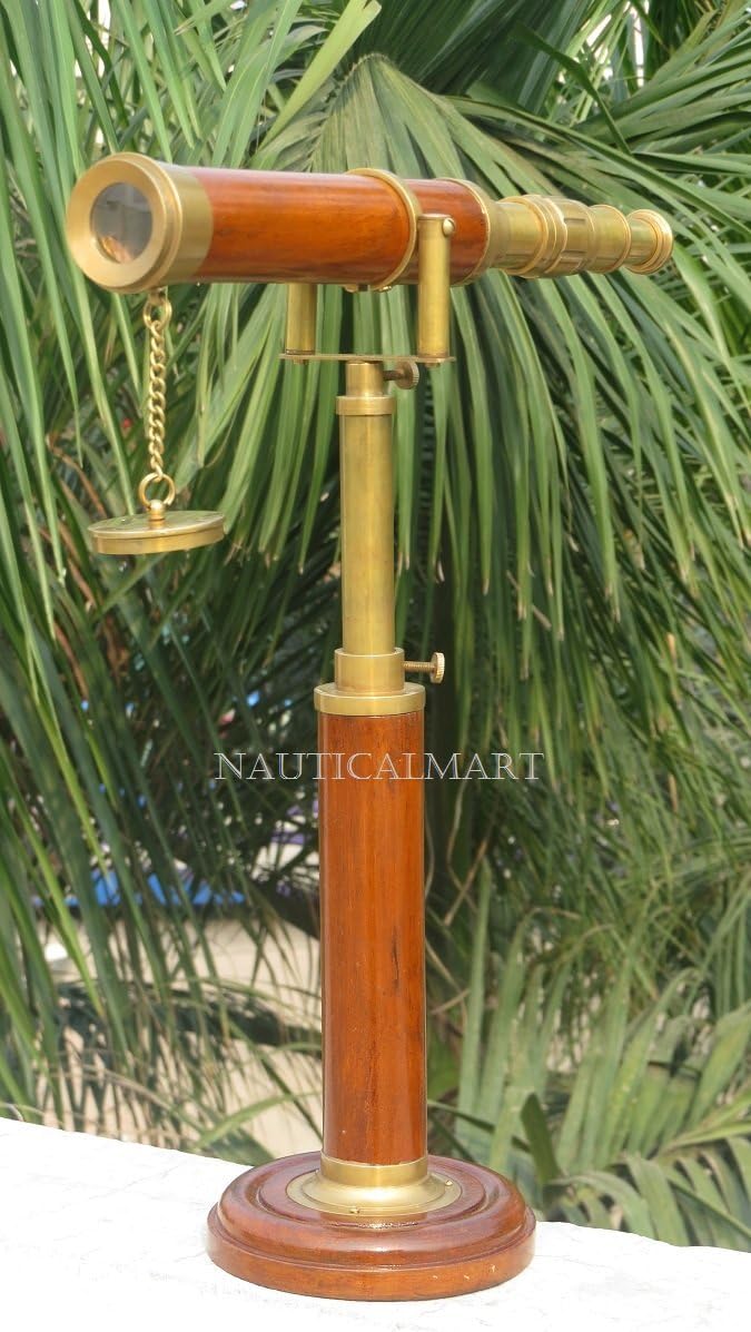 Royal Nautical Adjustable Vintage Griffith Table Decor Brass Finish Telescope