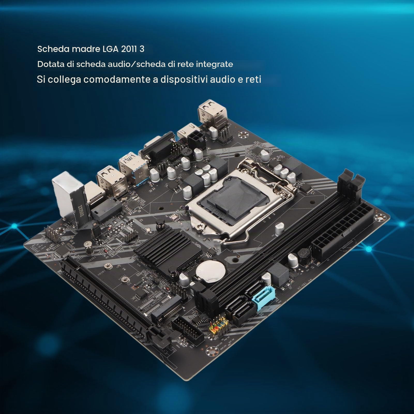 Scheda Madre LGA 1151 DDR3 Con Slot PCIe X16, SATA3.0, 4 USB2.0, 2 USB3.0 - Alimentazione Trifase per Computer PC