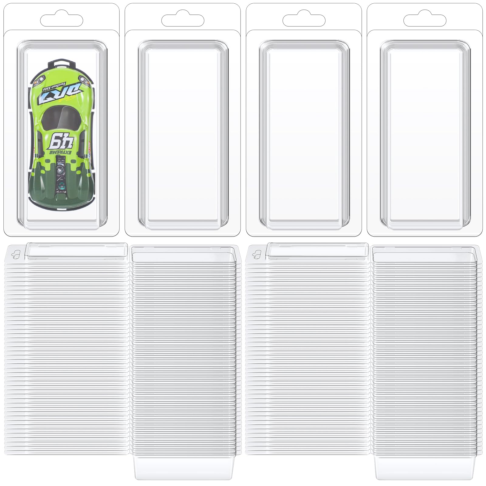 Wesiti Plastic Blister Clamshell Protective Case Action Figure Display Case Plastic Display Protective for Action Figure Prevent Scratches PET Protector Clamshell Packaging(25 Pcs)