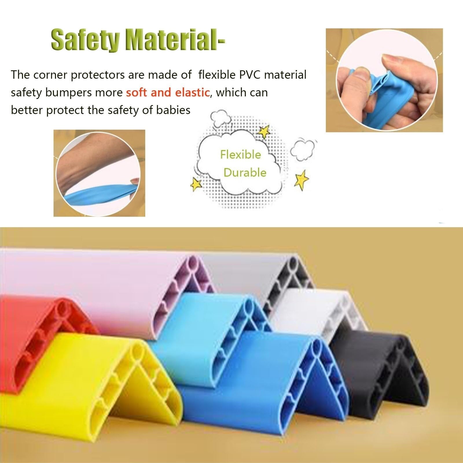 Protectores de Esquina de Pvc para Paredes, Protectores de Borde de Parachoques Auto-Adhesivos para Papel de Pared de Azulejos de Cerámica, Tiras de Borde de Armario, Pelar y Pegar 1 1.2 1.5m Largo (