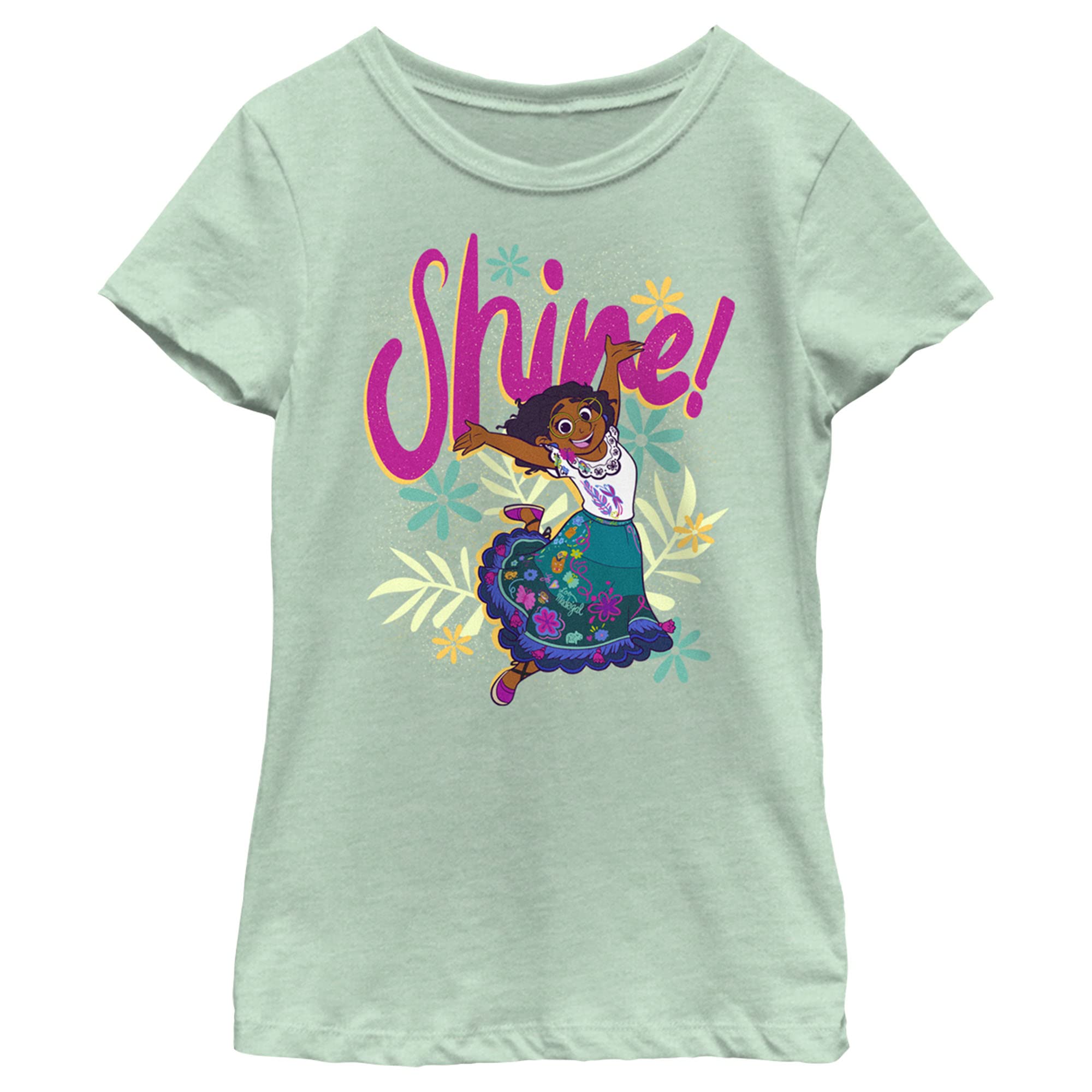 Disney Girls Encanto Shine Girls Short Sleeve Tee Shirt