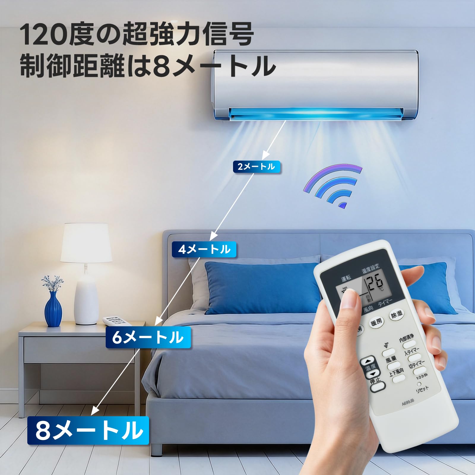Amazon.co.jp: エアコンリモコン A699JB 2056380696 for SHARP