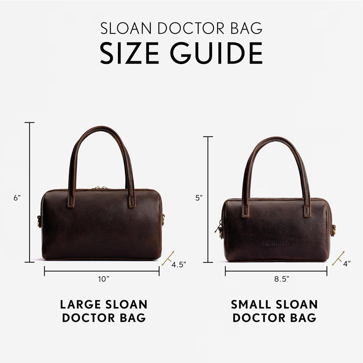Portland Leather Goods Sloan Doctor Bag – Leather Purse Handmade from the Finest Full-Grain Hides - Image 5