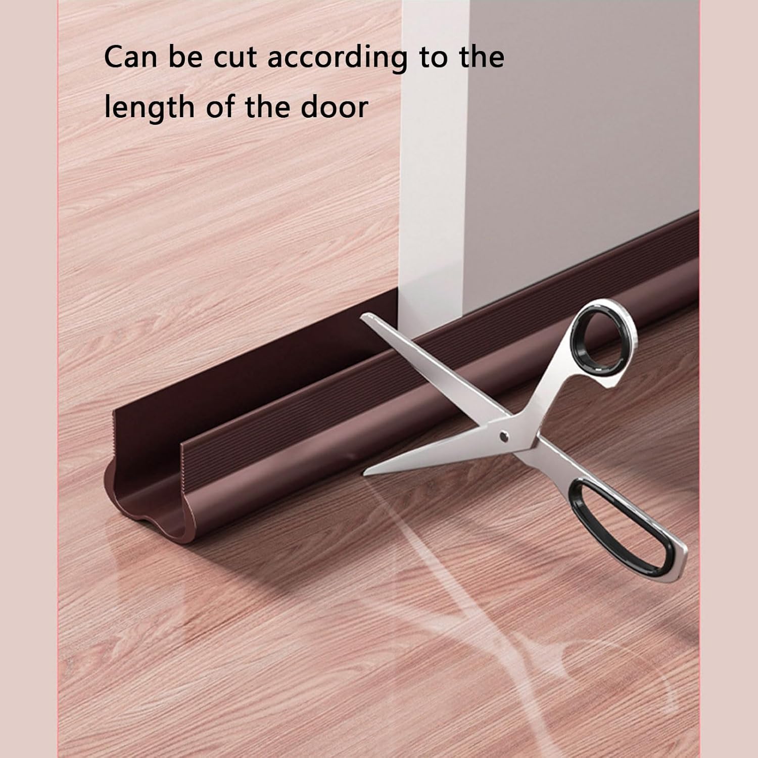 Door Soundproofing Strips 1 Roll PVC Sweeps Seal Gaps Portable for Enhances Sound Insulation in Homes Bottom