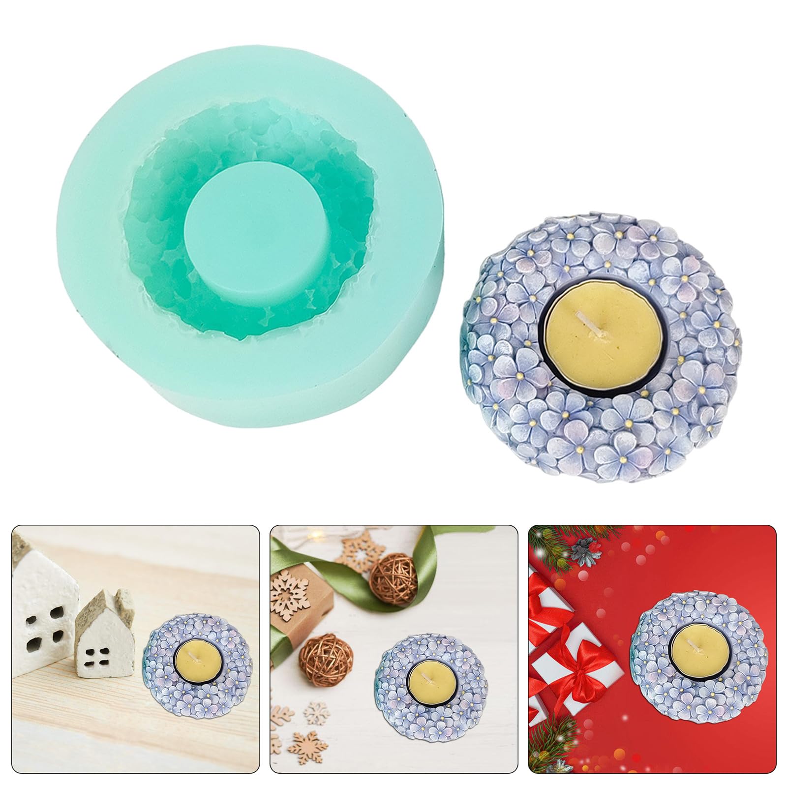 Stampo In Silicone Per Fiori &ndash; Per Candele, Gesso, Resina, Fai Da Te Creativo, Design Dettagliato