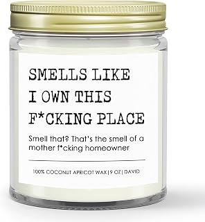 Fuck Housewarming Candle, House Warming Gifts New Home Gifts, Funny Housewarming Gifts for Women, Men, Couple, New Home Candle, New Apartment Gifts, Closing Gifts for Home Buyers