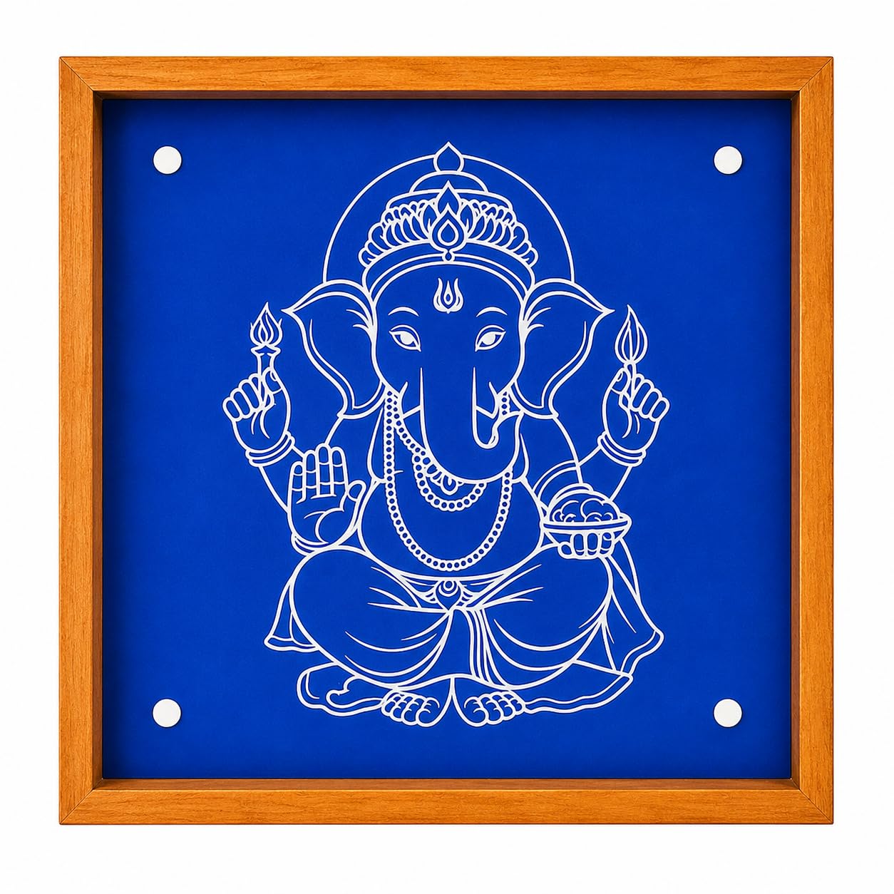 Rangly Ganesha Rangoli Stencil Wooden 10 * 10 Inches Pack of 1 Piece-image-45