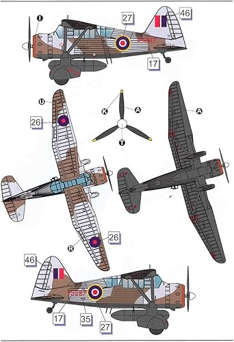 Miniatura 6 de Dora Wings DW72023 Westland Lysander MkIII SD 172 - Kit de modelo de plástico para aeronaves