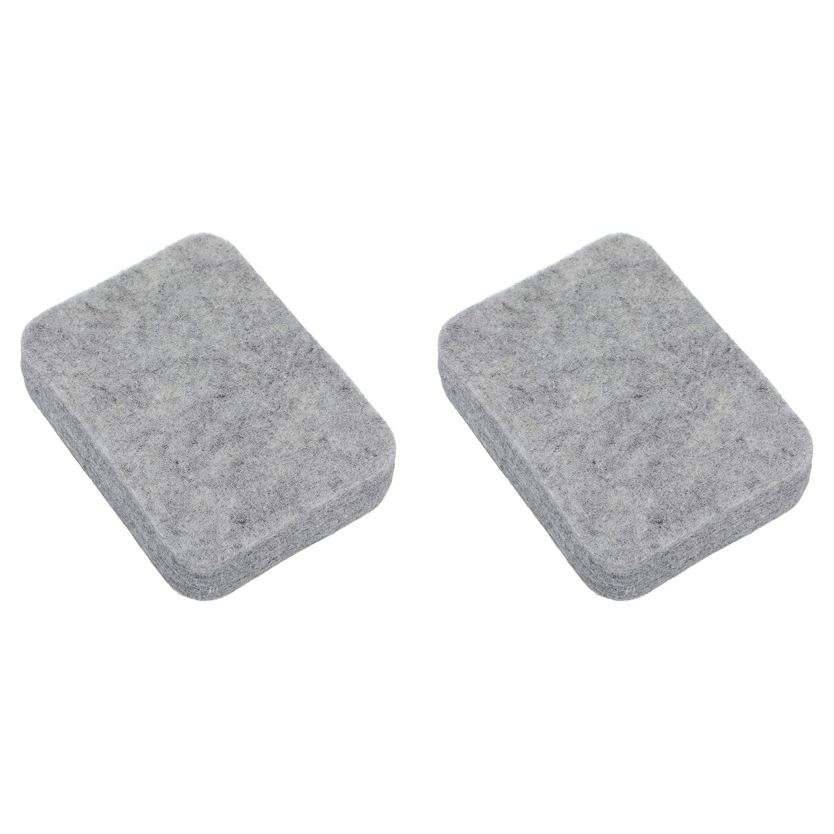 Hndhbfgrt 2X Needle Felting Pad,Grey Sponge Felting Pad 4.65x3.35Inch Thick and Firm Felting Mat Natural Wool Needle Felting Mat