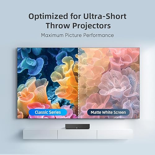 Miniatura 5 de NothingProjector - Pantalla de proyector ALR, 120 pulgadas, rechazo de luz ambiental de techo, marco fijo 4K Ultra HD 169, cristal PET, montaje en