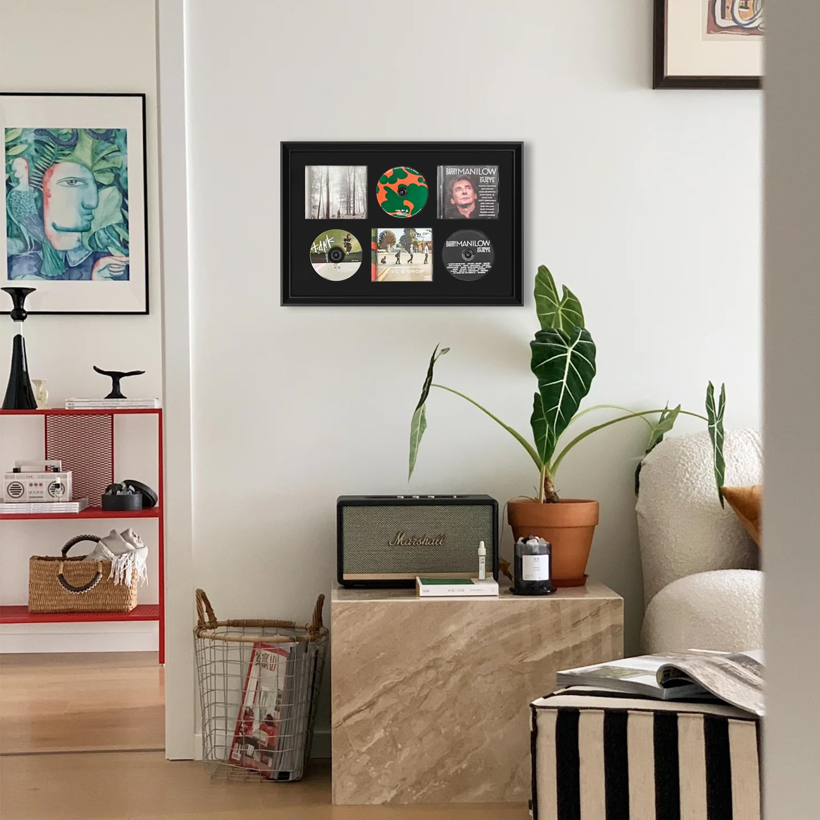 CD Case,DVD Holder,CD/DVD Display Frame,DVD Album Cover Frames Organizer Shelf,CD Record Frames for The Wall,DVD Signed Record Storage Display Box Home Decor Desktop Applicable to Game, Record,Disc