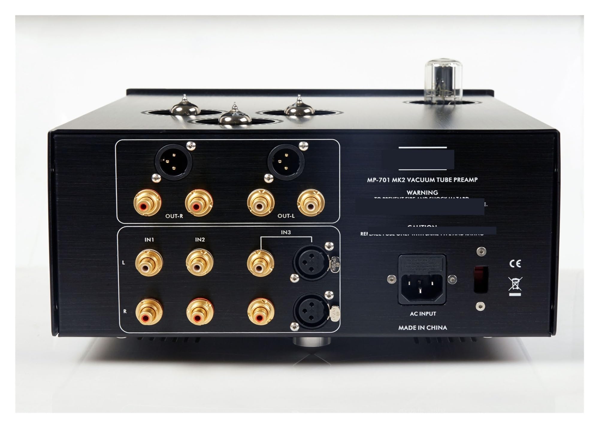 MP-701-3 Tube Amplifier Preamplifier Subwoofer Bass Preamplifier DIP Gain Switch(220V)