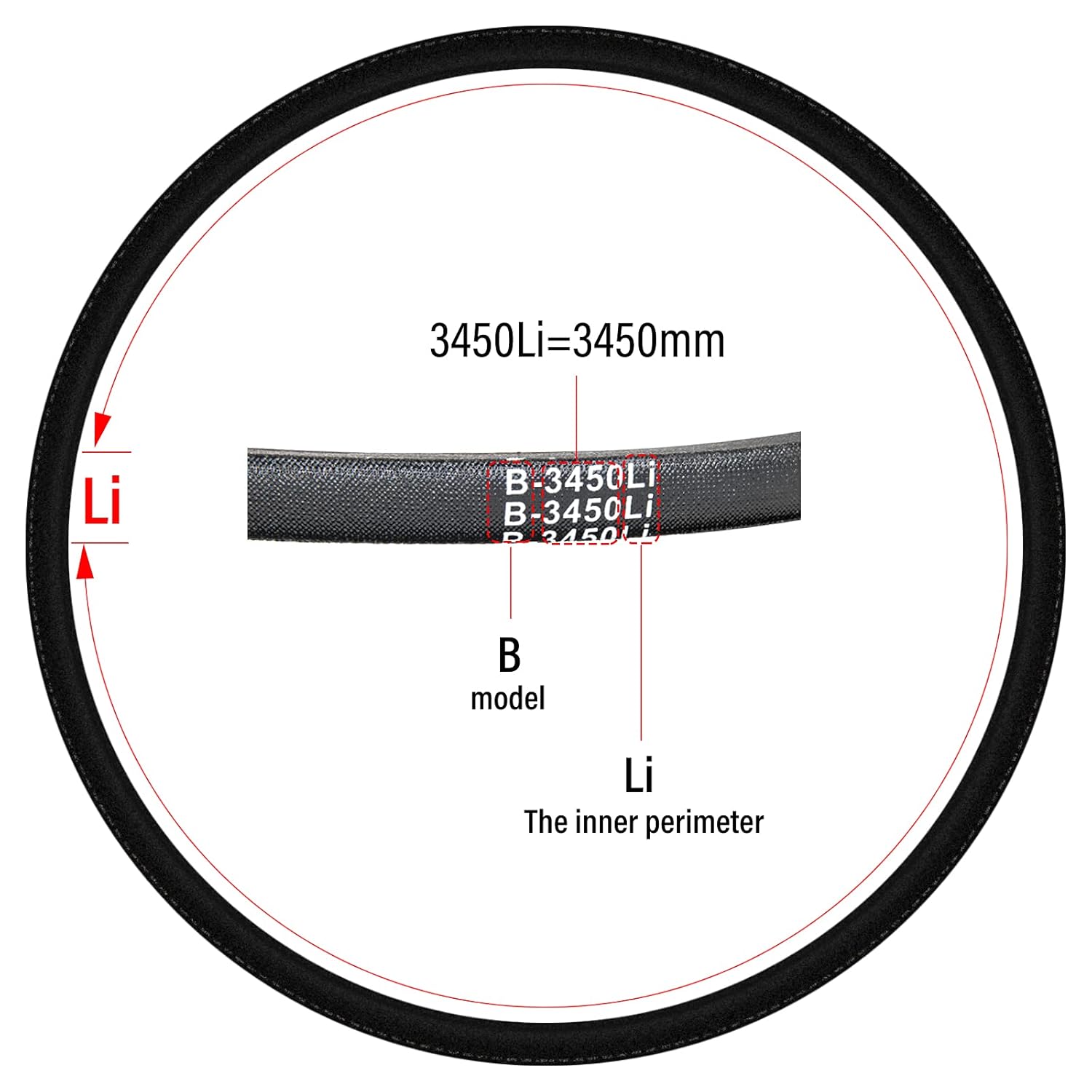 TIOIT COEME 532197242 Mower Deck Belt 48-inch Replacement Compatible with Husqvarna Poulan Craftsman YTH 24V48 YTH 2348 YTH 24K48 Replace 197242 532197242