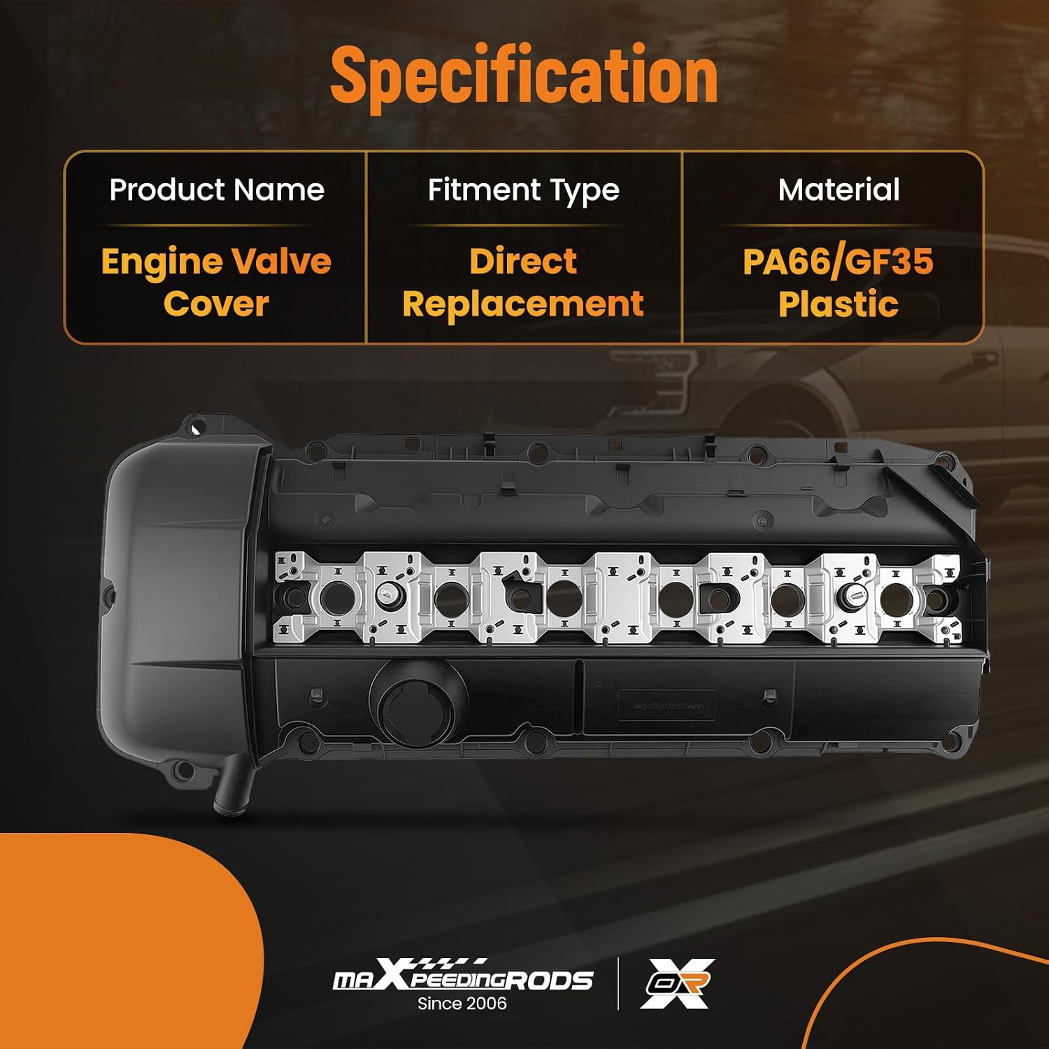 maXpeedingrods Engine Valve Cover Kit for BMW 325CI 325I 325XI 330CI 330I 330XI 525I 530I X5 1999 2000 2001,w/Gasket & Bolts, 11121432928,11121437395
