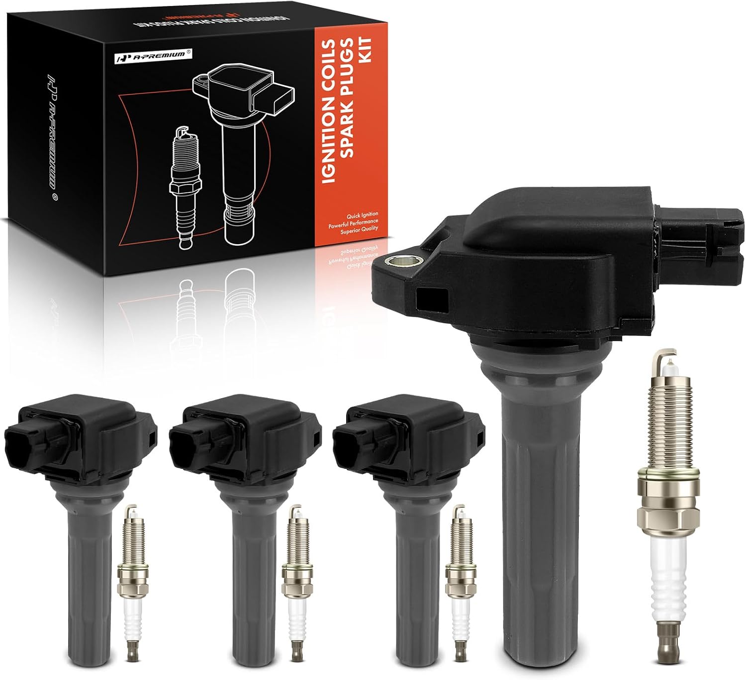 A-Premium Set of 8 Ignition Coil Pack and Iridium Spark Plugs Compatible with Subaru Forester 2019-2022, Crosstrek 2021-2022, 2.5L