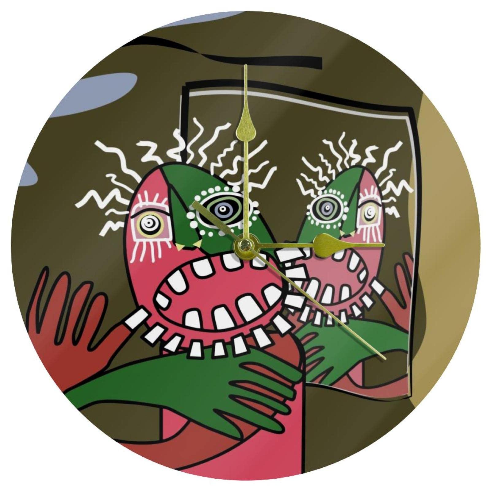 Horloge murale sans tic-tac en acrylique de 24 cm pour retrouver le sommeil