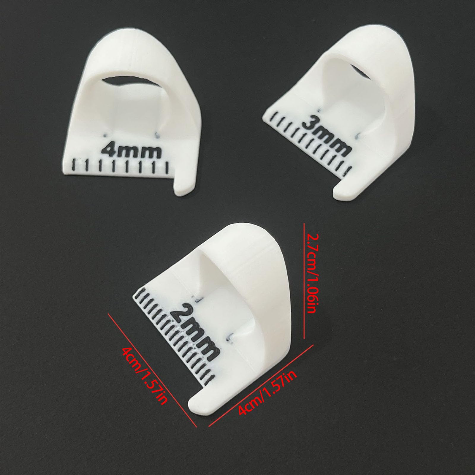 3PCS Finger Nähen Lineal Millimeter Skala Patchwork Stich Hilfs Quilten Messwerkzeuge Handwerk