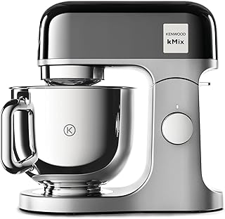 Kenwood kMix Editions KMX760BC Robot de cocina, cuenco de acero inoxidable de 5 L, sistema de seguridad de uso seguro, carcasa de metal, 1000 W, incluye set de pastelería de 3 piezas y protección
