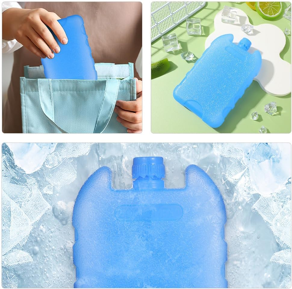 VOSAREA 12pcs Reusable Ice Crystal Box Cooling Fan Ice Packs Quick Cooling Freezer Blocks for Air Conditioning Fans Home Office Outdoor Use