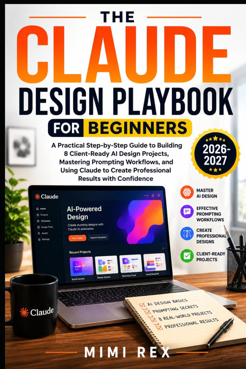 THE CLAUDE DESIGN PLAYBOOK FOR BEGINNERS: A Practical Step-By-Step Guide To Building 8 Client-Ready AI Design Projects, Mastering Prompting Workflows, ... Create Professional Results With Confidence