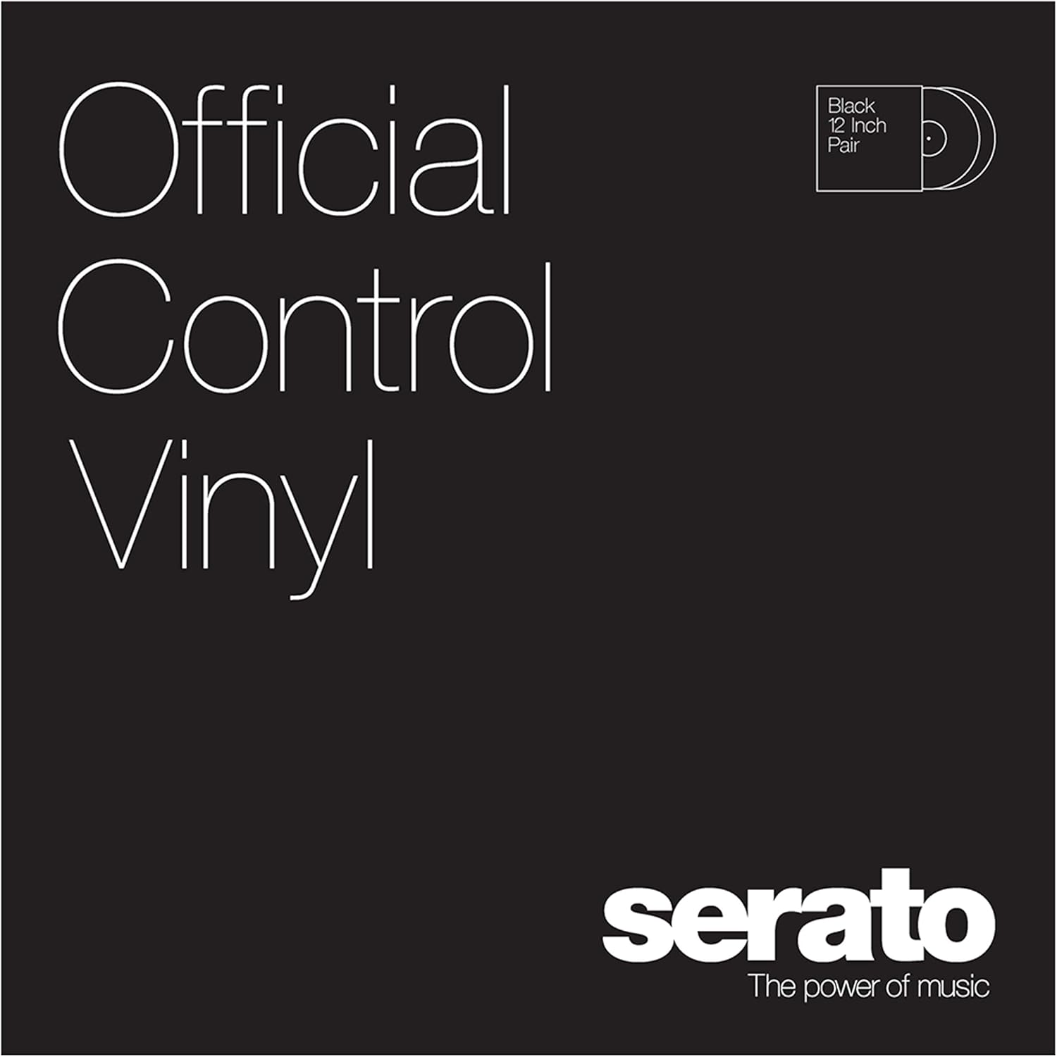 Serato Performance Series Official Control Vinyl (Pair) Black
