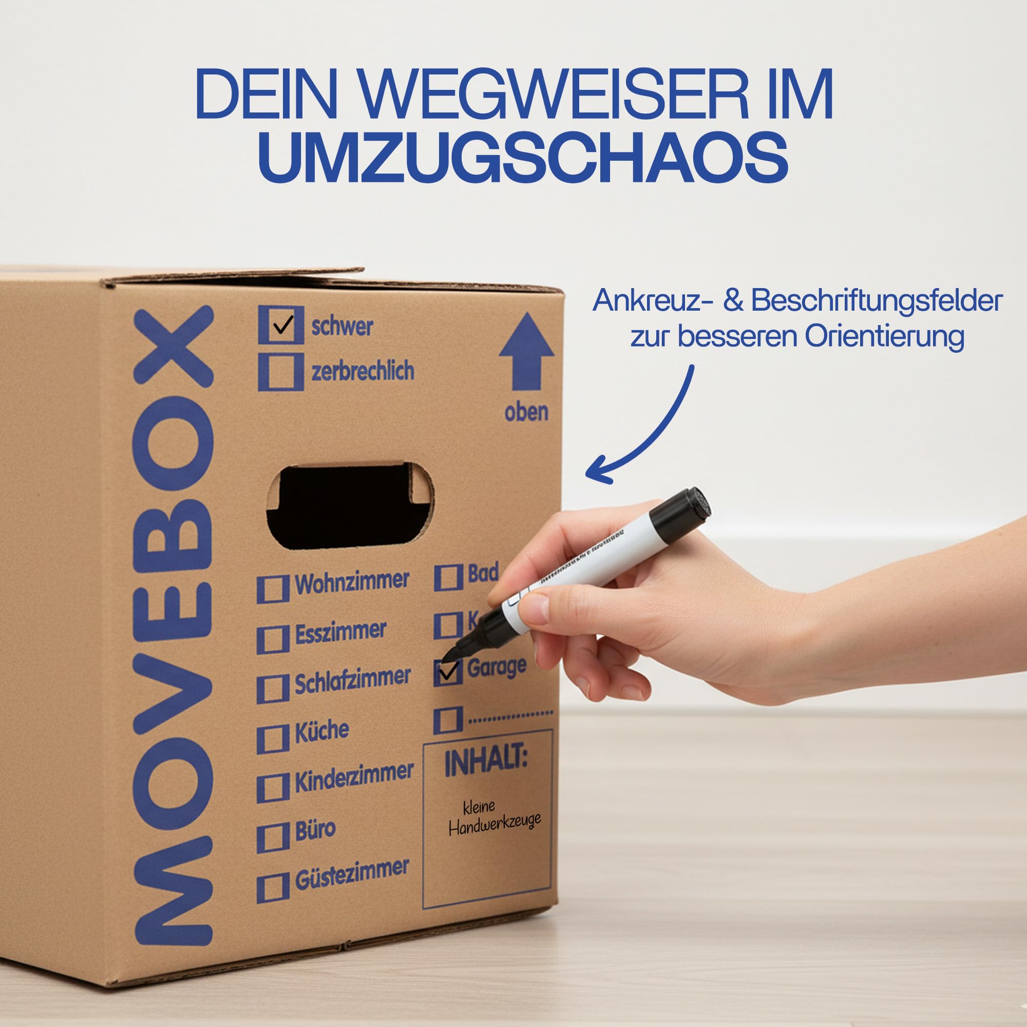 KK Verpackungen Umzugskartons 20 Stück Profi STABIL 2-WELLIG Karton Kisten
