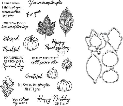 Miniatura 1 de DzIxY Juego de sellos transparentes y troqueles de corte de metal para hacer tarjetas, álbumes de recortes, suministros de papel, sellos, bolsillos