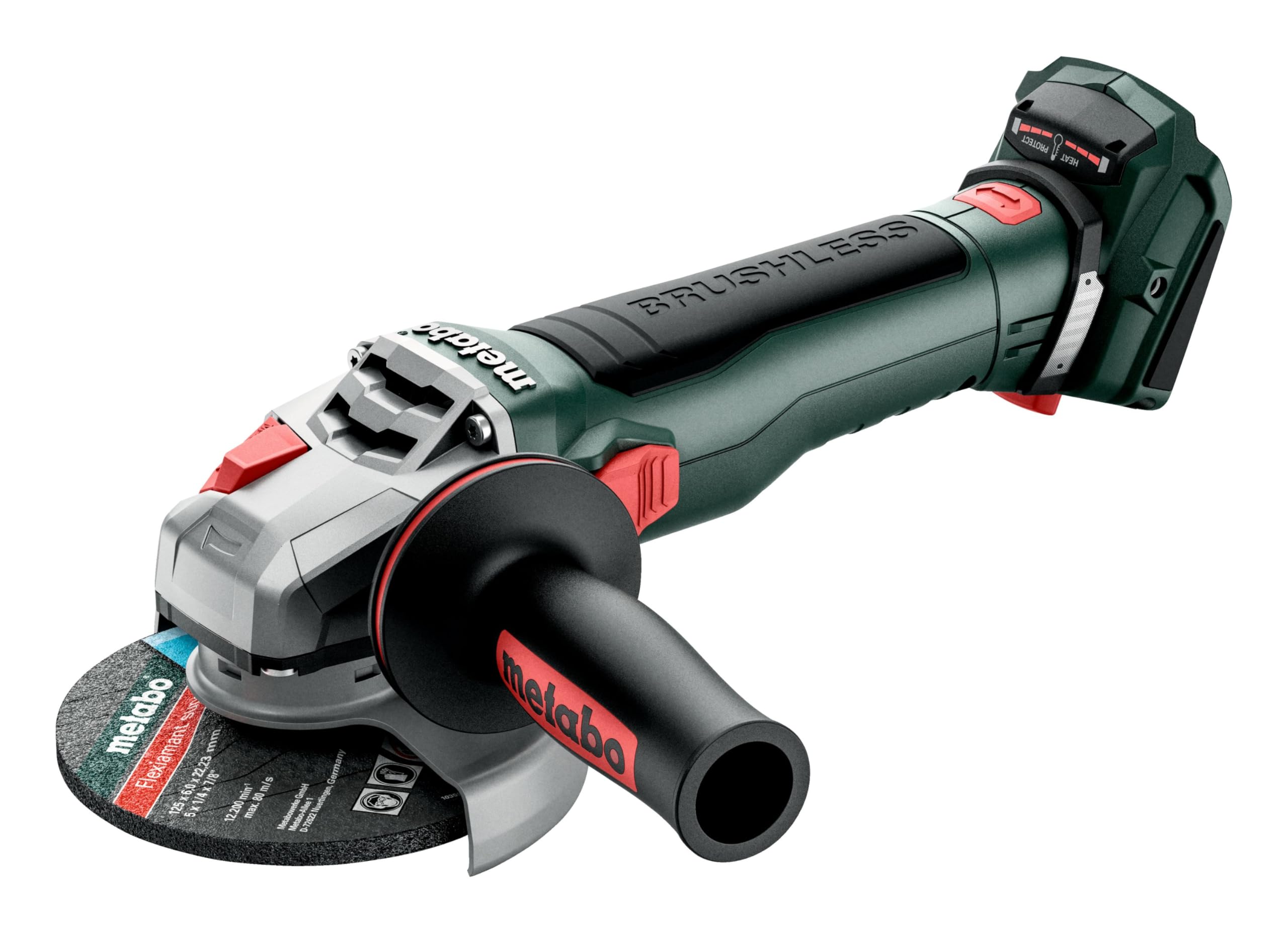 Metabo WB 18 LT BL 11-125 Amoladora angular rápida de 18V (amoladora/lijadora/lijadora, sin batería + cargadora) # 613054850