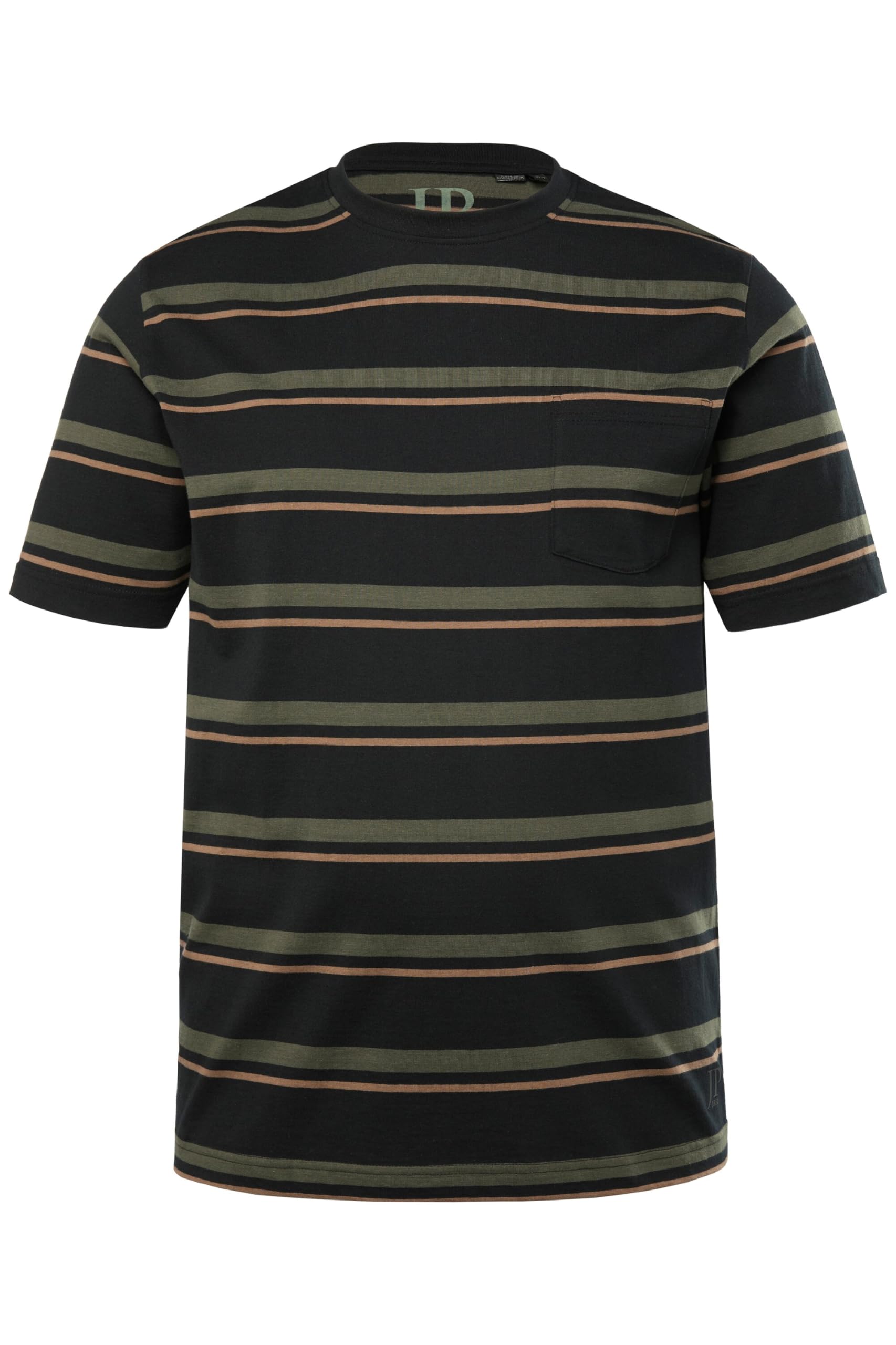 JP 1880 Pijama Homewear, Conjunto de Dos Piezas, Camiseta de Rayas Horizontales, Pantalón Corto Juego de Pijama Hombre (Pack de 1)