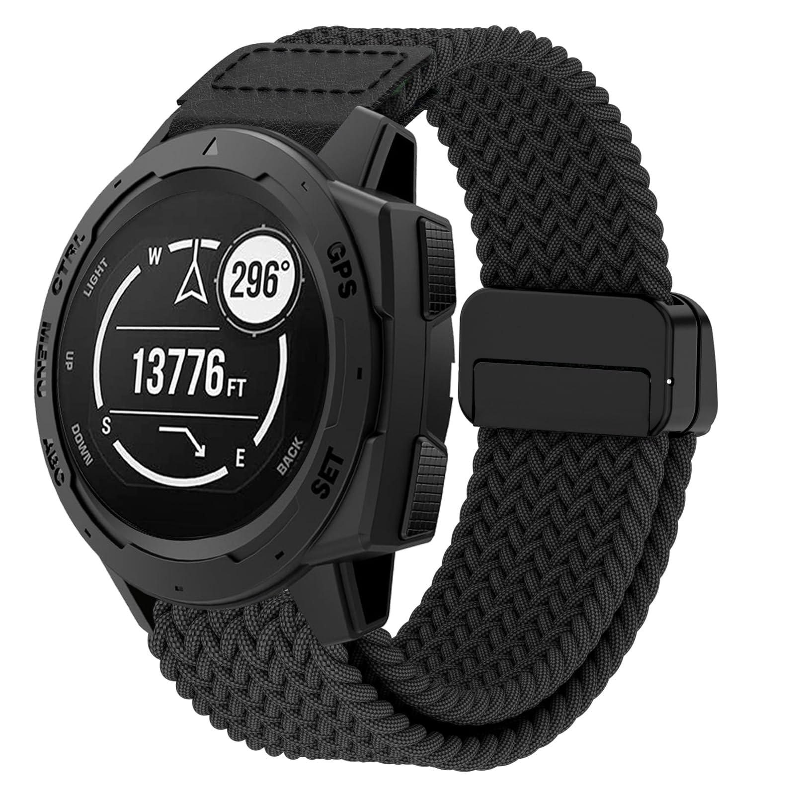 Pasek do zegarka Garmin Instinct, 22 mm, miękki, elastyczny, nylonowy, precyzyjny, magnetyczny pasek do zegarka Instinct Solar, Instinct 2 / Instinct 2 Solar/Crossover Solar/Instinct Tactical/e-sports