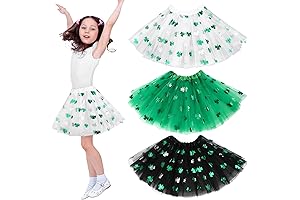 3 Pieces Tutu Skirt for St. Patrick's Day Costume For Girls