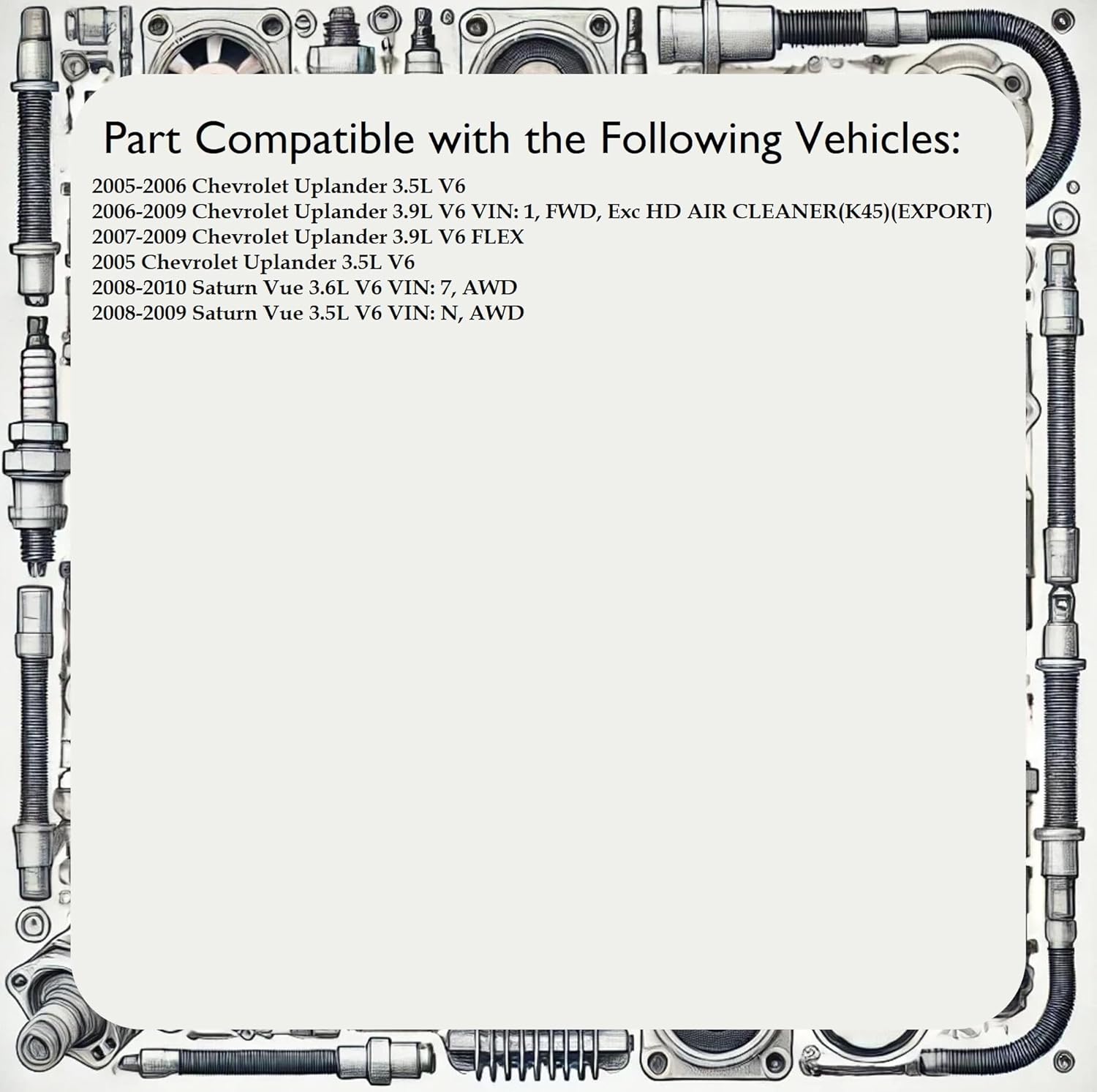 AIP Electronics Premium Mass Air Flow Sensor MAF AFM Compatible with 2005-2011 Buick Cadillac Chevrolet GMC Pontiac and Saturn OEM Fit MF1983