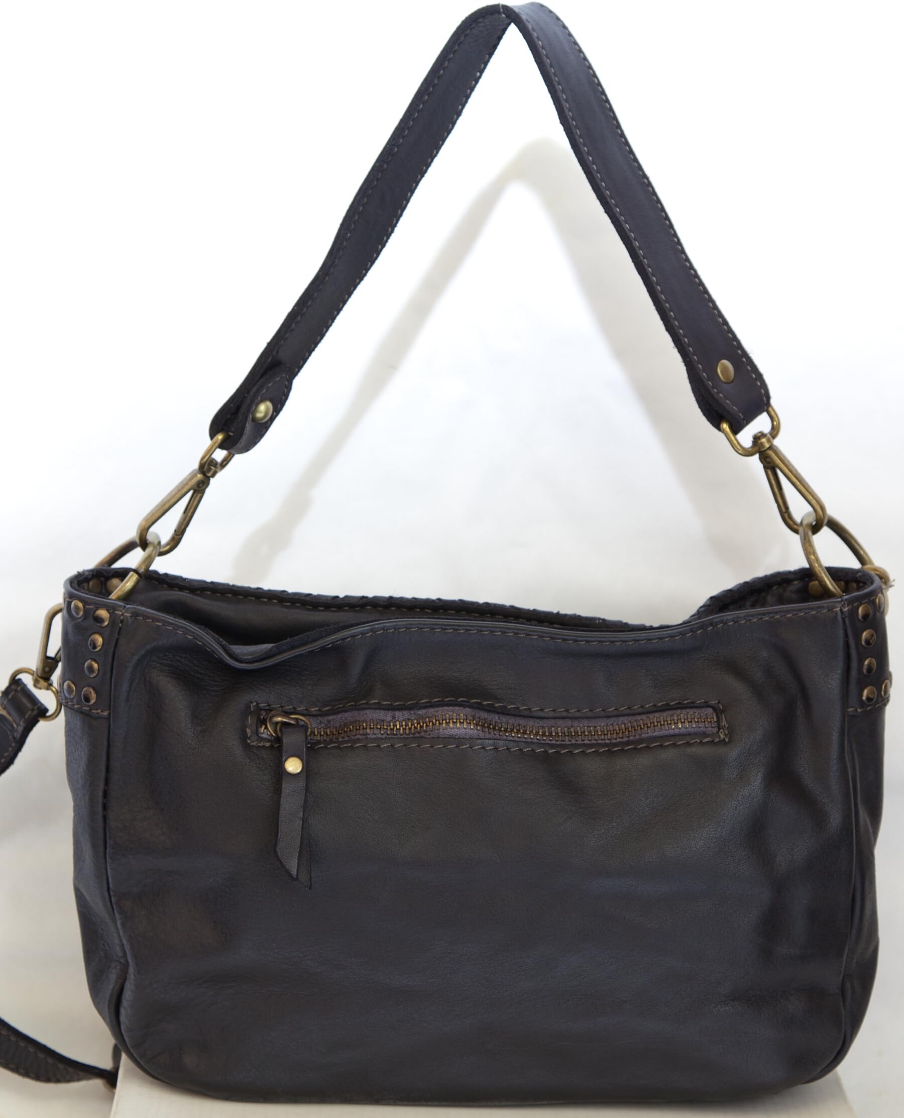 Borsa Pelle Donna Tracolla | Borsa Pelle Donna Intrecciata | Borsa Pelle Donna Tracolla Italiana | Borsa Pelle Morbida Donna 'Morgane'