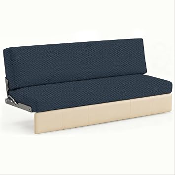 JUIN RV Couch Cover 2 PCS Camper Couch Cover for Jackknife Sofa Bed Blue