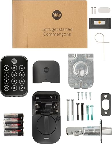 Miniatura 11 de Yale Assure Lock - Cerradura de seguridad de 2 táctiles, cerradura inteligente de puerta de entrada sin llave de gamuza negra con teclado de