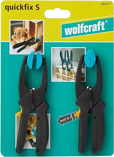 Miniatura 2 de wolfcraft Quickfix S Mini Herramienta de sujeción rápida I 3453000 I La pequeña y sensible herramienta de sujeción de acción rápida