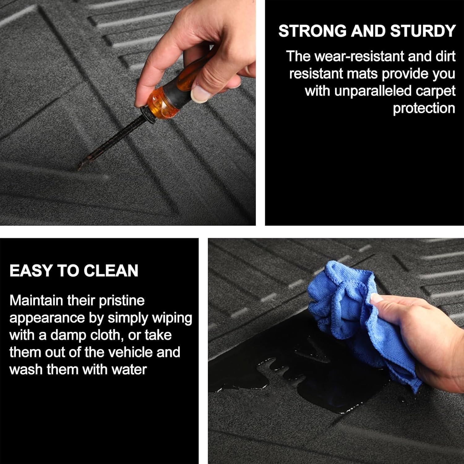 Cargo Mat Fit for 2024 2025 2026 Buick Envista Cargo Liner with Backrest Mat - Custom Fit TPE All Weather Trunk Mat Back Seat Cover Protector for Envista Accessorees Black