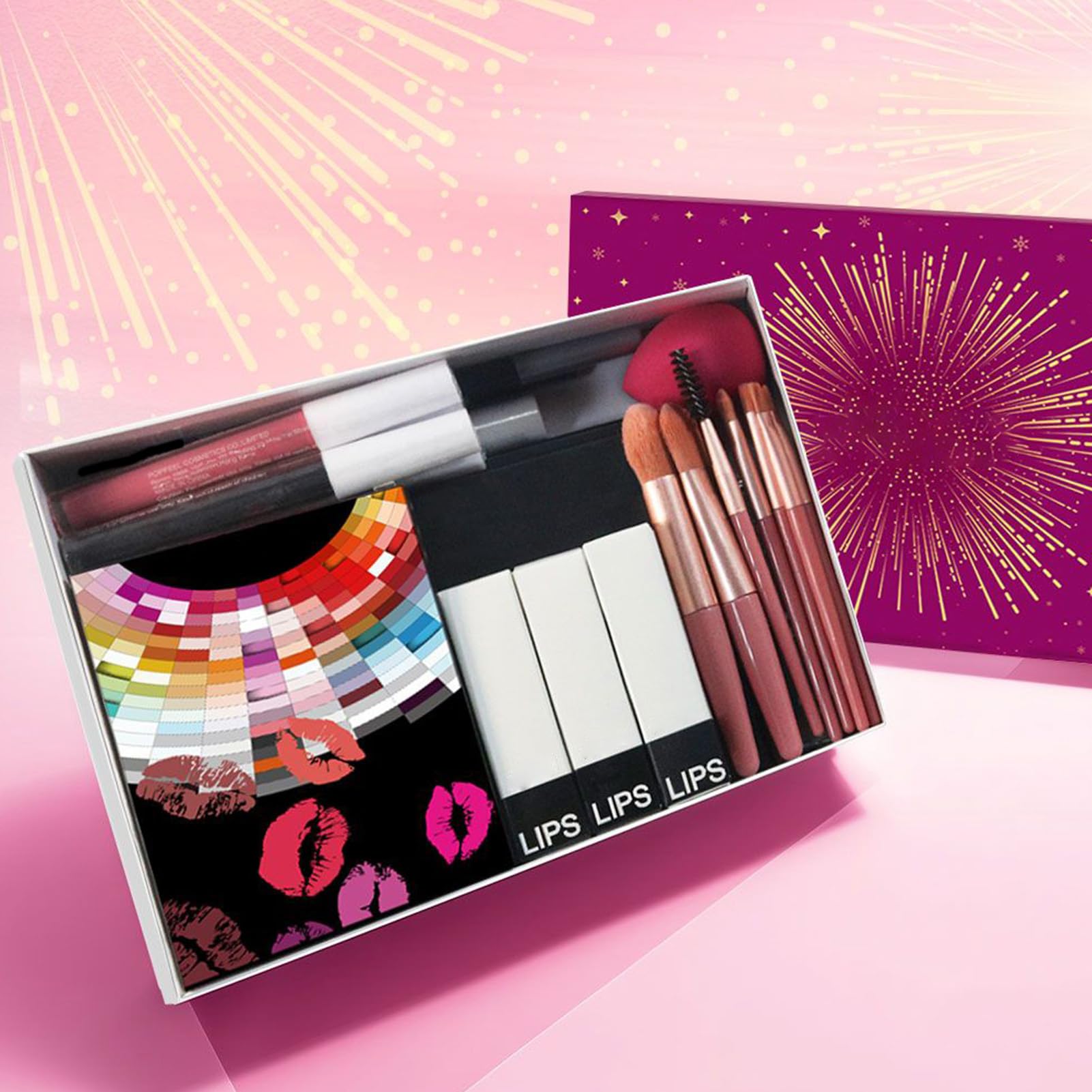 Set Di Trucco | Bellezza Palette di Ombretti Rossetto Pennello | Kit Completo Con Palette Di Ombretti Per Gli Occhi | Per Ragazze Adolescenti Principianti Compleanno Natale Moglie Festa