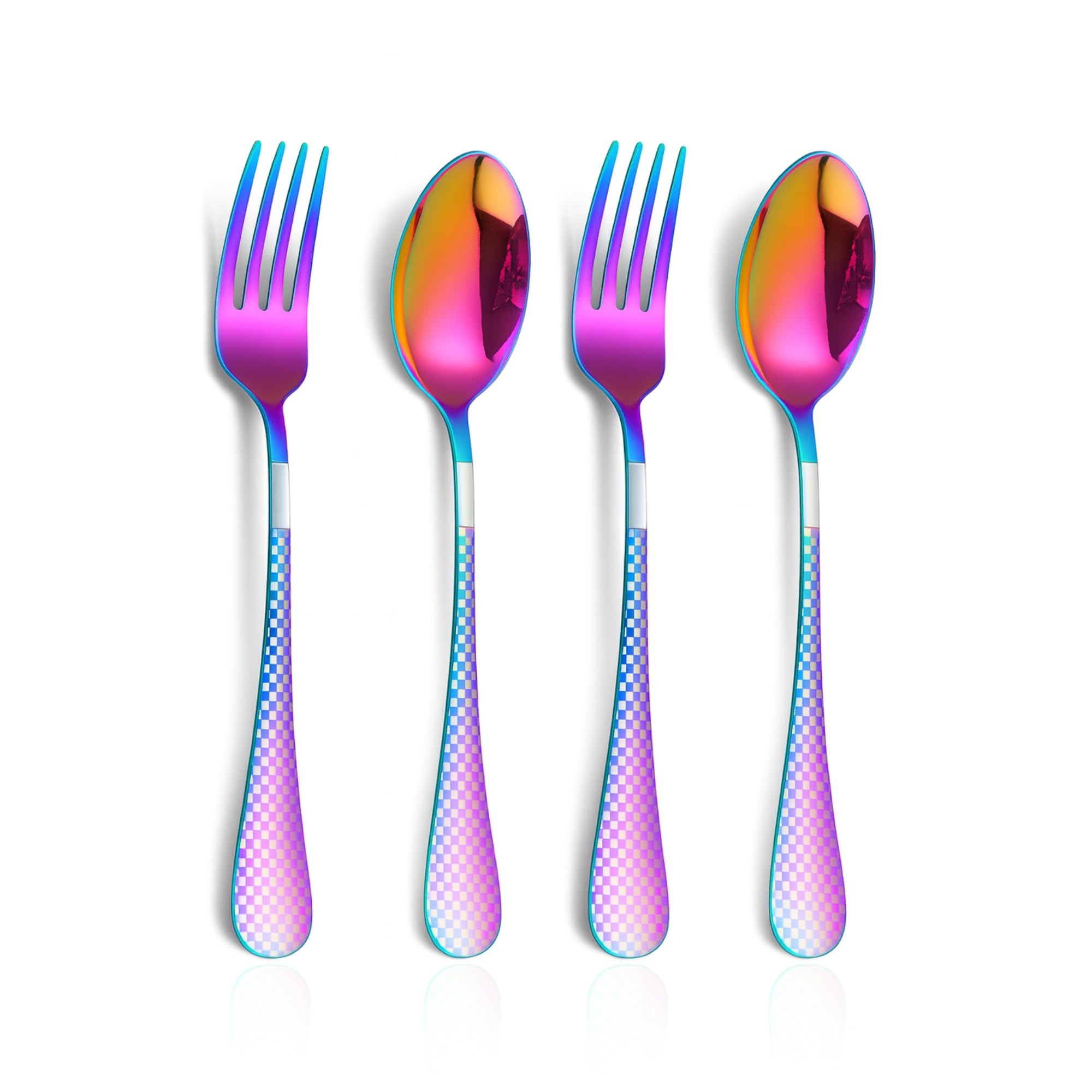Korean Flatware Set - 4 Piece Stainless Steel -17