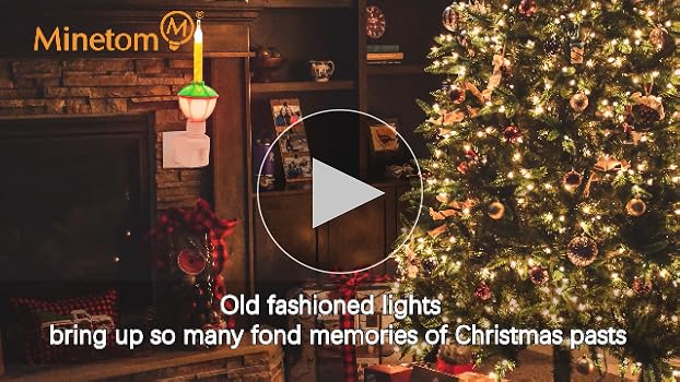 6 Pack Bubble Night Light with Classic Swivel Plug Vintage